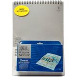 Set Box 24 Suluboya Cotman Suluboya Kağıdı + Blok 12 Yaprak 300 G 26 X 36 Cm