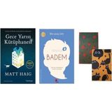 Set Gece Yarısı Kütüphanesi - Ödüllü Badem Kitabı- 2 Not Defteri Hediye