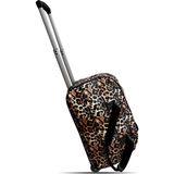 Set Jones Leopar Çekçekli El Valizi - Renkli