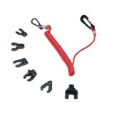 Set KillSwitch Key w/Coil Lanyard f/Honda/Omc Eng.