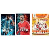 Set Lionel Messi - Kerem Aktürkoğlu - Rüya Takımı Boyama Kitabı (Poster ve Ayraç Hediyeli)