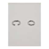 Set Paslanmaz Çelik Sıkıştırmalı Deliksiz Kalın Bar Halka Küpe(İç Çap: 10 mm- En: 16 mm)(Kalınlık 2,5mm)