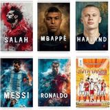 Set Ronaldo - Messi - Mbappé - Salah - Haaland - Rüya Takımı Boyama (Pos. ve Ayraç Hediye)
