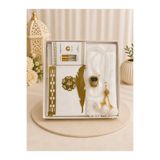 Set Sepetim Premium Beyaz Çeyizlik Bohça Hediyelik Seccade Seti Seccade • Yasin-i Şerif • Ayraç • Güpürlü Namaz Örtüsü • Kristal Tespih • Zikirmatik • Esanslı Tam Set