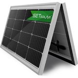SET Solar 100W Katlanır Taşınabilir Güneş Paneli Monokristal Yapı ile Portatif ve Su Geçirmez Enerji Çözümü - Siyah - Gri