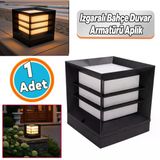 Set Üstü Mega Izgaralı Bahçe Duvar Armatürü 60 Cm Aplik Suya Dayanıklı Modern Dış Mekan Aydınlatma