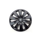 Seta 16'' Inç Citroen Jant Kapağı 4 Adet Çelik Jant Görünümlü Parlak Siyah - Kırılmaz Esnek -