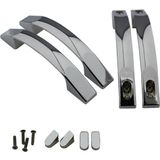 Seta 2 Kapaklık Krom Duşakabin Kulpu 140 mm ve 160 mm Ölçülerine Uygun 2 Iç 2 Dış Çift Kapak D Kulp