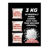Seta 84 Mineralli Doğal Çankırı Kristal Kaya Tuzu Tane Şeklinde (GRANÜL) 3 Kg