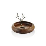 Seta Oturan Geyik Figürlü Ahşap Tabak Bronz 26 * 26 * 18 Cm