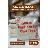 SETA Shop Çankırı Doğal Kristal Kaya Sofra Tuzu (2 Kg) Kahverengi Etiket