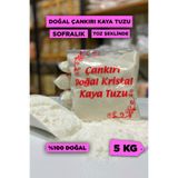 SETA Shop Doğal Çankırı Kristal Kaya Sofra Tuzu Sofralık Toz Şeklinde (5 Kg) Pembe Etiket