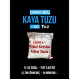 SETA Taş Değirmende Öğütülmüş Doğal Çankırı Kristal Kaya Sofra Tuzu Toz (1 kg) Mavi Etiket