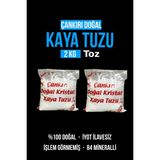 SETA Taş Değirmende Öğütülmüş Doğal Çankırı Kristal Kaya Sofra Tuzu Toz (2 kg) Mavi Etiket