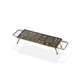 Setabianca BRONZ RENKLİ KULPLU SUNUM TEPSİSİ 11x36cm