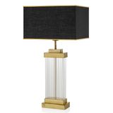 setabianca Camlı Dikdörtgen Abajur Bronz 35 * 35 * 64 Cm