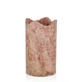 setabianca Evza Dekor Mermer Kırmızı Traverten Şaraplık 11 * 11 * 21 Cm
