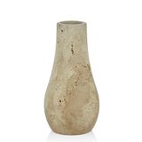SETABIANCA Evza Mermer Traverten Drop Vazo 12*12*25 Cm