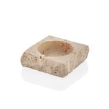 setabianca Evza Traverten Kare Küllük Krem 13 * 13 * 5 Cm