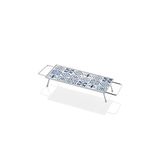 Setabianca GÜMÜŞ RENKLİ KULPLU SUNUM TEPSİSİ 11x36cm