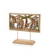 setabianca *Kaideli Dikdörtgen Dekoratif Obje 9 * 35 * 30 Cm