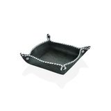 setabianca Luxe Faux Kare Vegan Deri Ekmeklik Yeşil 31 * 31 * 6 Cm
