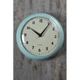 Setabianca Mavi Pastel Metal Görünümlü 22 cm Duvar Saati