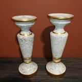 SETABIANCA MC-034 White Marble 2'li Mumluk 11x31cm