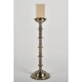 SETABIANCA Regina Şamdan Girintili Bronz Büyük 54x16x16 cm