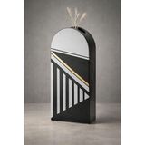 SETABIANCA Seramik Dekoratif Vazo 36 cm – Elite Deco Lines Modern Salon Vazosu