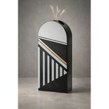 SETABIANCA Seramik Dekoratif Vazo 36 cm – Elite Deco Lines Modern Salon Vazosu