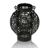 SETABIANCA SETA-315 Ferforje Mumluk Siyah, 15x15x19cm