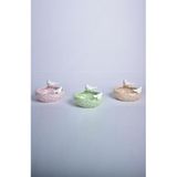SETABIANCA SETA-505-B Ceramic Kase, 2 Kuşlu Pembe13x13x9cm
