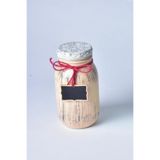 SETABIANCA SETA-526-Y Vintage Kavanoz Isimlik Kumaş Kapak Yeşil, 18x8cm