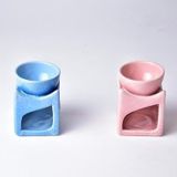 setabianca Seta Ceramic Tealıght Kokuluk Çizgi Kase Mıx 7 * 7 * 8 Cm