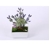 setabianca Seta Gıardıno Yapay Kokulu Çiçek Kare Kısa Saksı 13 * 10 * 19 Cm