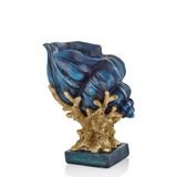 setabianca Seta İstridye Vazo Lacivert 10 * 30 * 25 Cm
