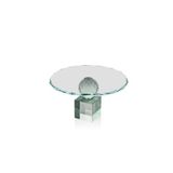 Setabianca Seta Kristal Kaideli Sunum Tabağı Yeşil 23 * 23 * 12 Cm
