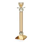setabianca Seta Kristal Piramit Şamdan Amber 9,5 * 9,5 * 36 Cm