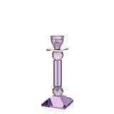 setabianca Seta Kristal Piramit Şamdan Lila 9,5 * 9,5 * 26 Cm