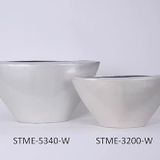 setabianca Seta Martına Vazo Üçgen Büyük Beyaz 49 * 15 * 21 Cm