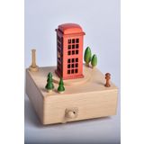 setabianca Seta Müzik Kutusu Telefon Kulubesı London 11 * 11 * 14 Cm