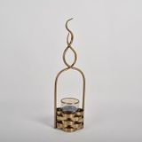 setabianca Seta Regina Mumluk Flames Gold Küçük 60X18X18 Cm