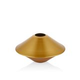 setabianca Seta Textured Chubby Saksı Gold Basık 32 * 32 * 17 Cm