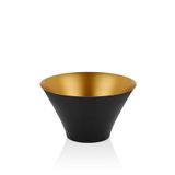 setabianca Seta Textured Dark Konik Meyvelik Siyah Gold 27 * 27 * 16 Cm
