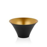 setabianca Seta Textured Dark Konik Meyvelik Siyah Gold 30 * 30 * 17 Cm