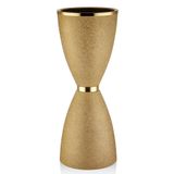 setabianca Seta Textured Dark Konik Saksı Gold 34 * 34 * 90 Cm