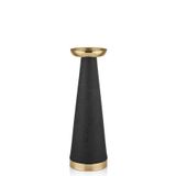 setabianca Seta Textured Dark Konik Şamdan Dark Gold 13 * 13 * 40 Cm