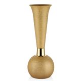 setabianca Seta Textured Dark Uzun Vazo Gold 30 * 30 * 83 Cm