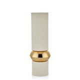 setabianca Seta Textured Dark Vazo Silindir Cream Gold 15 * 15 * 45 Cm